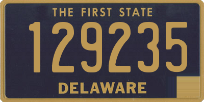 DE license plate 129235