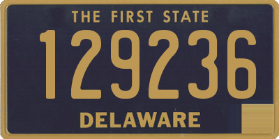 DE license plate 129236