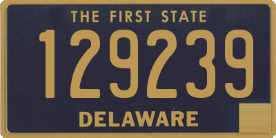 DE license plate 129239