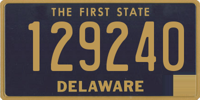 DE license plate 129240