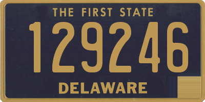 DE license plate 129246