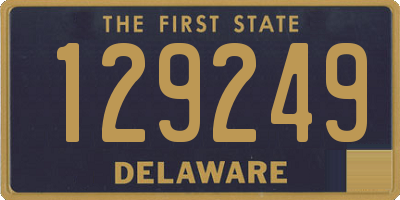 DE license plate 129249