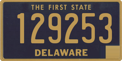 DE license plate 129253