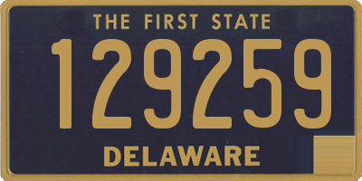 DE license plate 129259