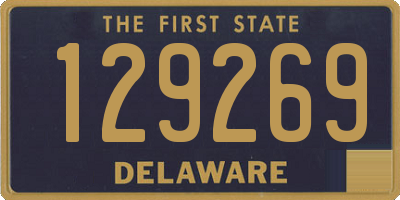 DE license plate 129269