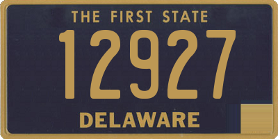 DE license plate 12927