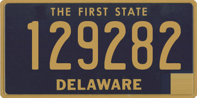 DE license plate 129282