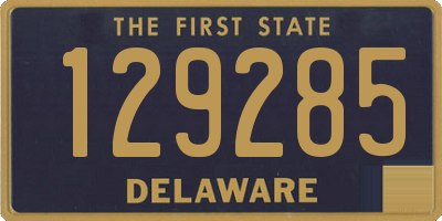 DE license plate 129285