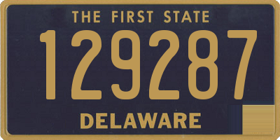 DE license plate 129287