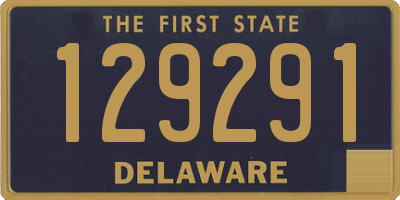 DE license plate 129291