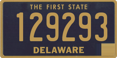 DE license plate 129293