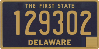 DE license plate 129302