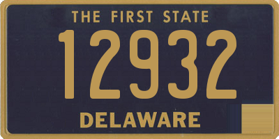 DE license plate 12932