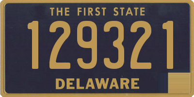 DE license plate 129321