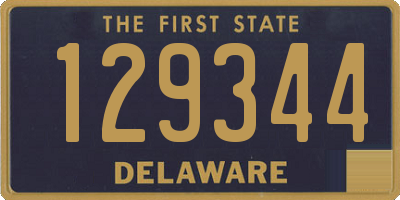 DE license plate 129344