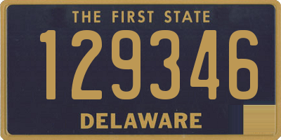 DE license plate 129346