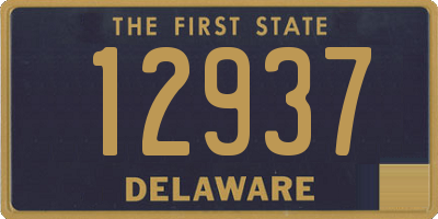 DE license plate 12937