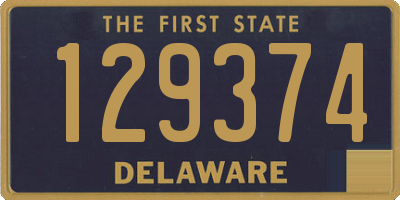 DE license plate 129374