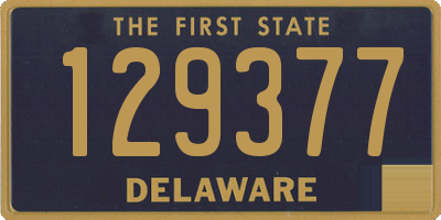 DE license plate 129377