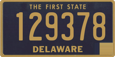 DE license plate 129378