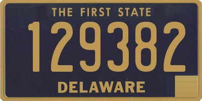 DE license plate 129382