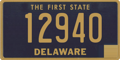 DE license plate 12940