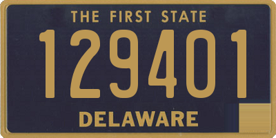 DE license plate 129401