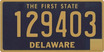 DE license plate 129403