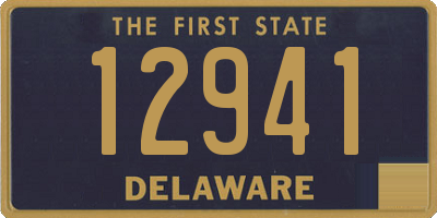 DE license plate 12941