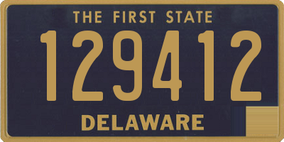 DE license plate 129412