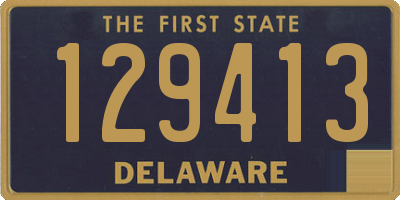 DE license plate 129413