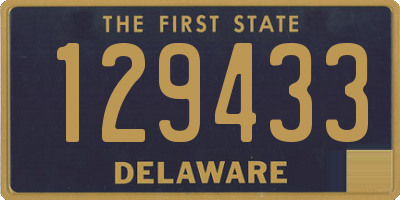 DE license plate 129433