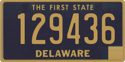 DE license plate 129436