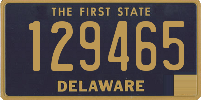 DE license plate 129465