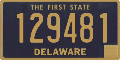 DE license plate 129481