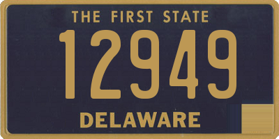 DE license plate 12949