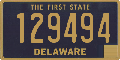 DE license plate 129494