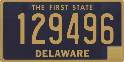 DE license plate 129496