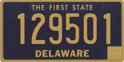 DE license plate 129501