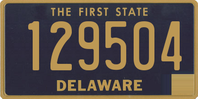 DE license plate 129504