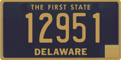 DE license plate 12951