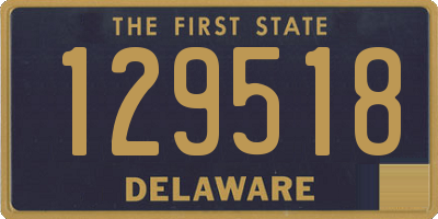 DE license plate 129518