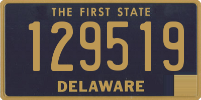 DE license plate 129519