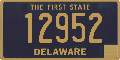 DE license plate 12952