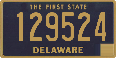 DE license plate 129524