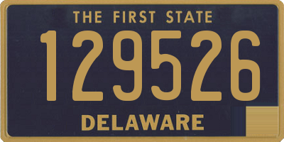 DE license plate 129526