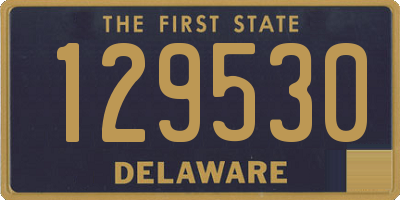 DE license plate 129530