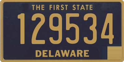 DE license plate 129534