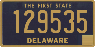 DE license plate 129535