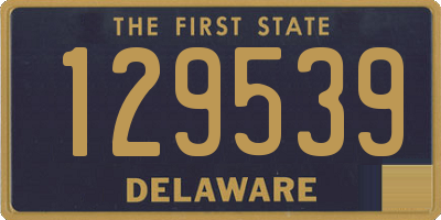 DE license plate 129539